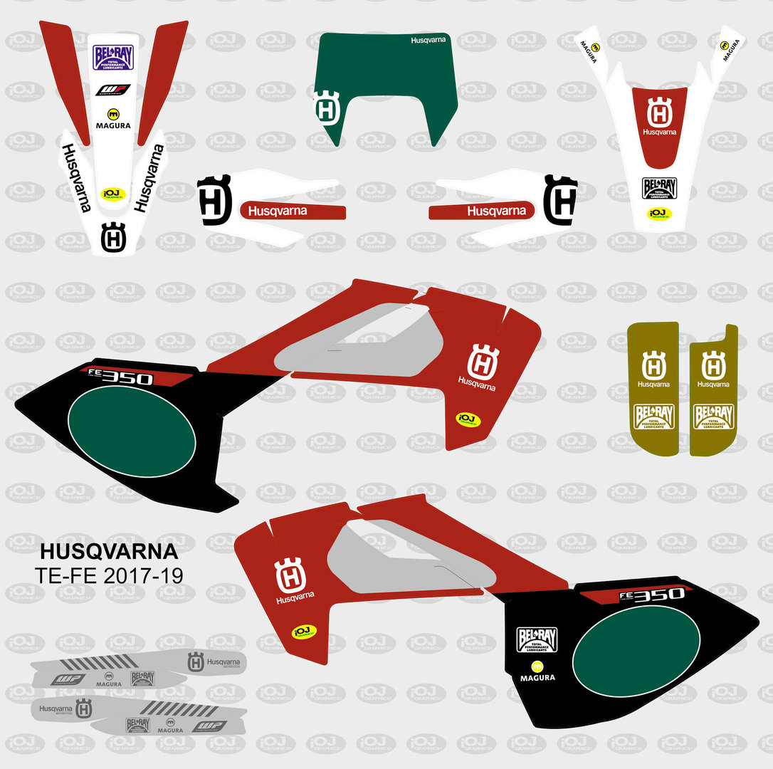 Kit Adhesivos Husqvarna 2017-19 Vintage 1980
