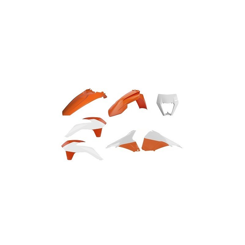 KIT ENDURO RESTYLING KTM EXC/EXC-F (14-16) GUARDABARROS DELANTERO/PORTAFAROS (17-19)