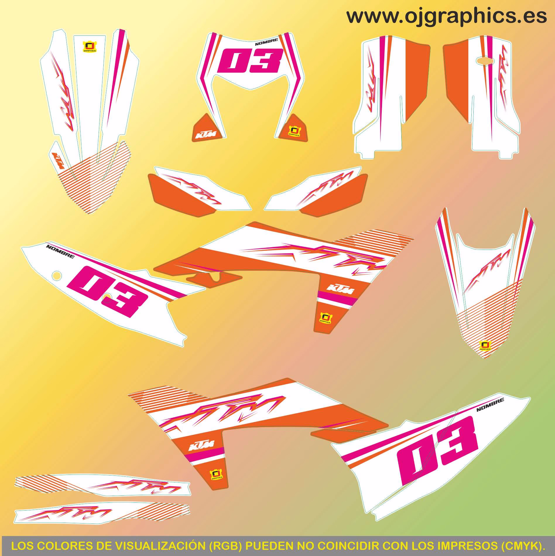 Pegatinas para KTM