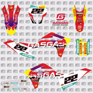 Kit Adhesivos moto enduro GasGas pegatinas EC 2021 22 OFICIAL ENDURO GP
