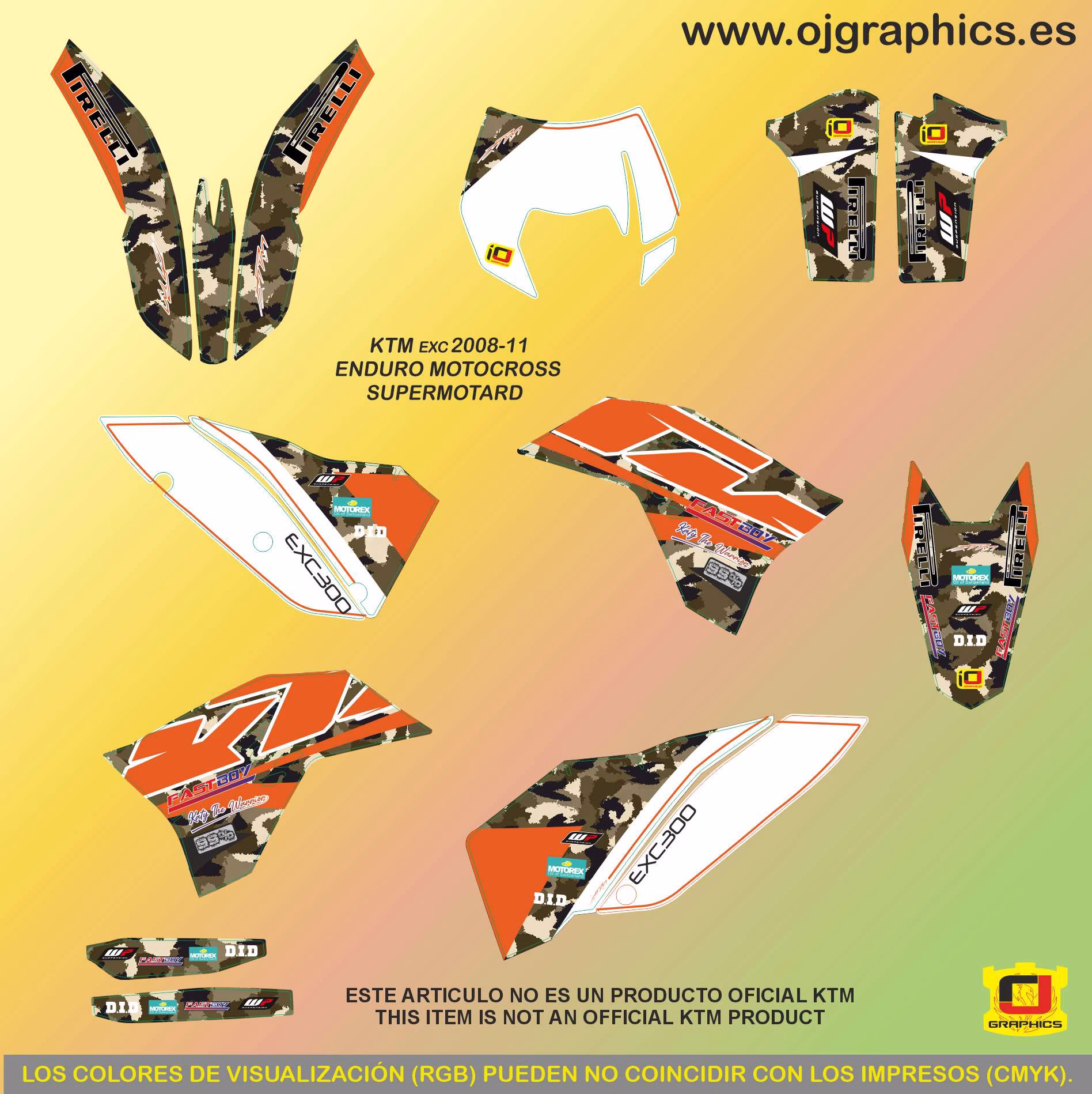 Pegatinas para KTM