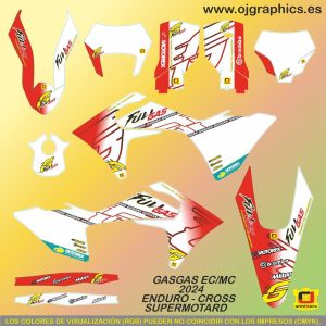 Kit Adhesivos GASGAS EC-MC 2024 Full Gas ByR