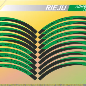 Juego Adhesivos llanta RIEJU Negro-Verde
