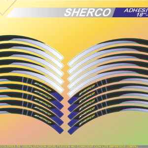 Juego Adhesivos llanta SHERCO Degradé Negro