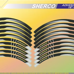 Juego Adhesivos llanta SHERCO Negro
