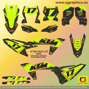 PEGATINAS KTM EXC SX 2024-25