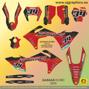 PEGATINAS GASGAS EC-MC 2024-26
