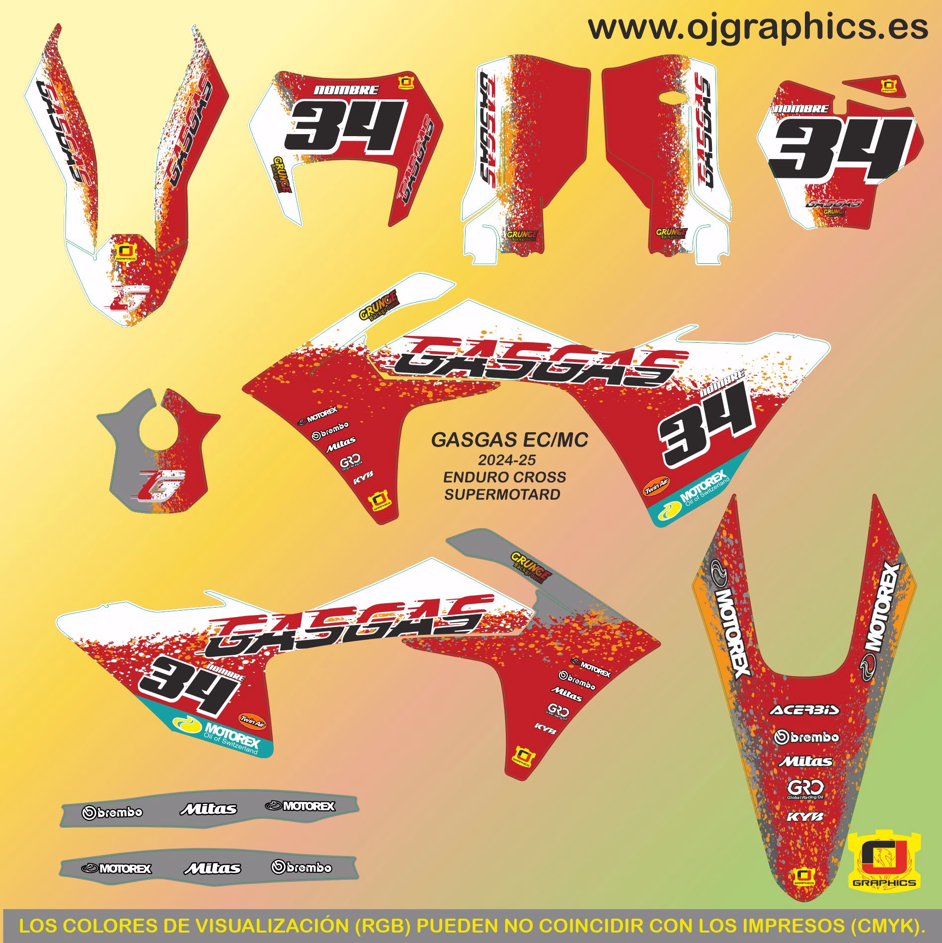 PEGATINAS GASGAS EC-MC 2024-26