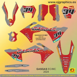 PEGATINAS GASGAS EC-MC 2024-26