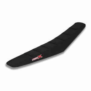 FUNDA DE ASIENTO BETA ADVANCED NEGRA ROJA CON BANDAS NEGRAS