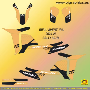 pegatinas para rieju rally 307