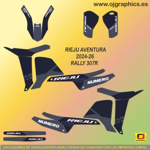 pegatinas para rieju rally 307