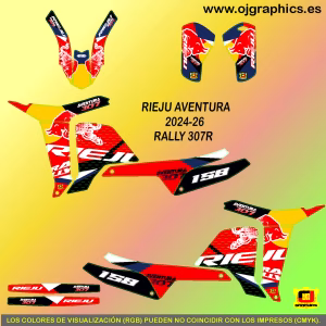 pegatinas para rieju rally 307