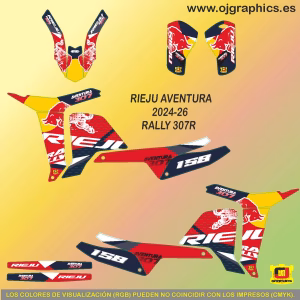 pegatinas para rieju rally 307