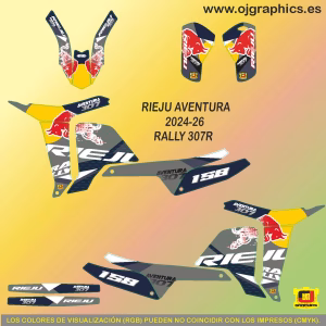 pegatinas para rieju rally 307
