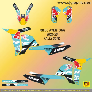 pegatinas para rieju rally 307