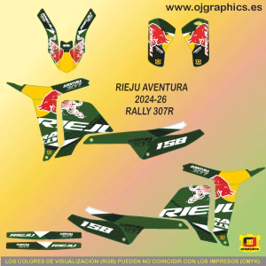pegatinas para rieju rally 307
