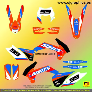 pegatinas para ktm