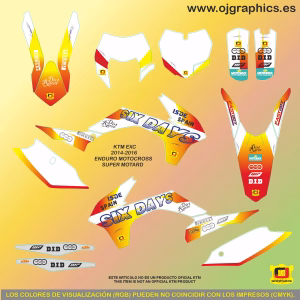 PEGATINAS PARFA KTM