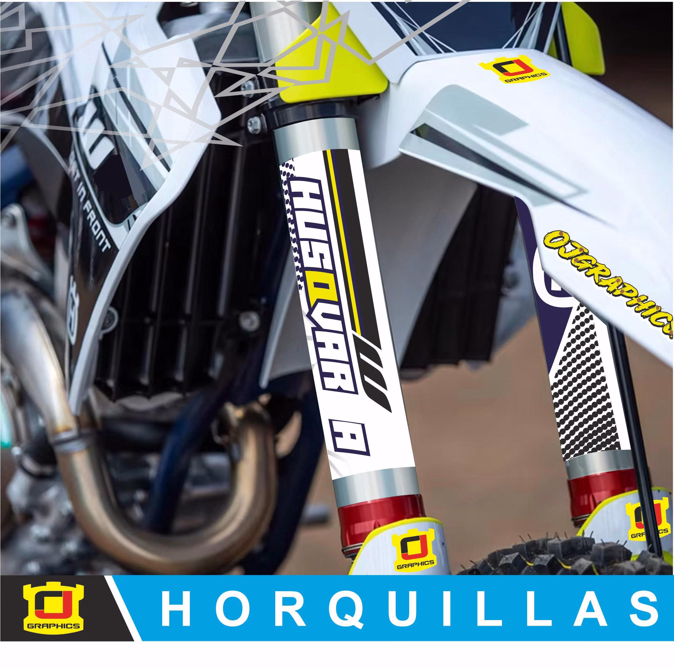 pegatina horquillas moto protector