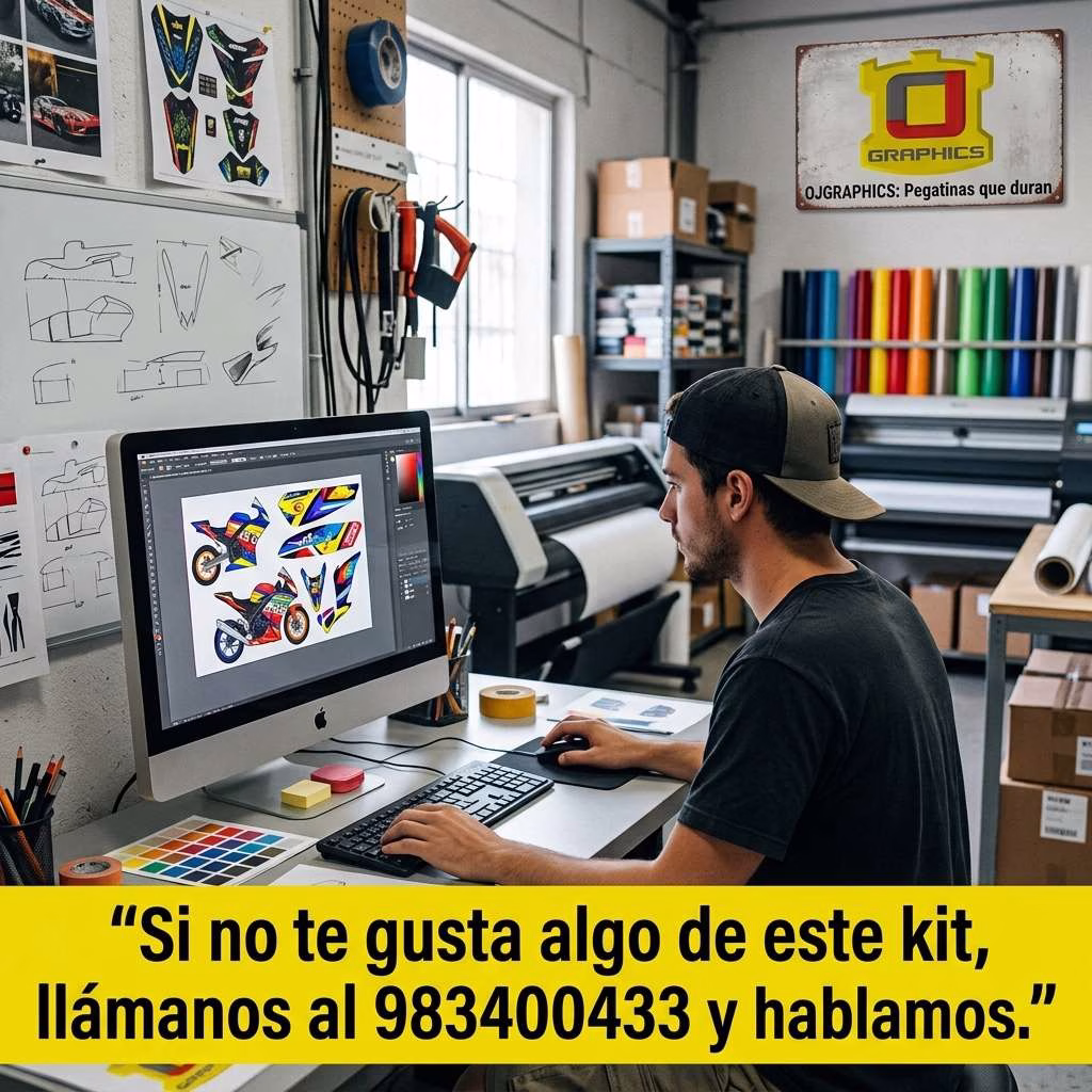 Kit Adhesivos para GASGAS EC-MC 2018-20 Toro de Fuego Yellow - Imagen 3